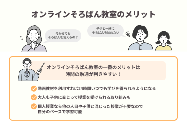 オンラインそろばん教室のメリット